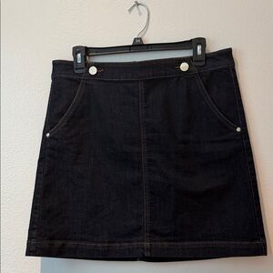 Dark Denim A-Line Skirt - Classic Women's Skirt